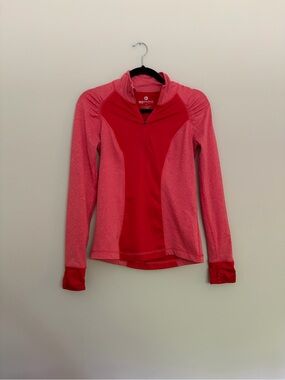 90 Degree by Reflex Women’s Pink Quarter-Zip Athletic Top - size XS